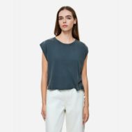 Picture of DIRTY LAUNDRY WOMEN'S BOXY T-SHIRT WITH SLEEVE DETAIL IN VINTAGE GREY 1