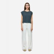 Picture of DIRTY LAUNDRY WOMEN'S BOXY T-SHIRT WITH SLEEVE DETAIL IN VINTAGE GREY 4