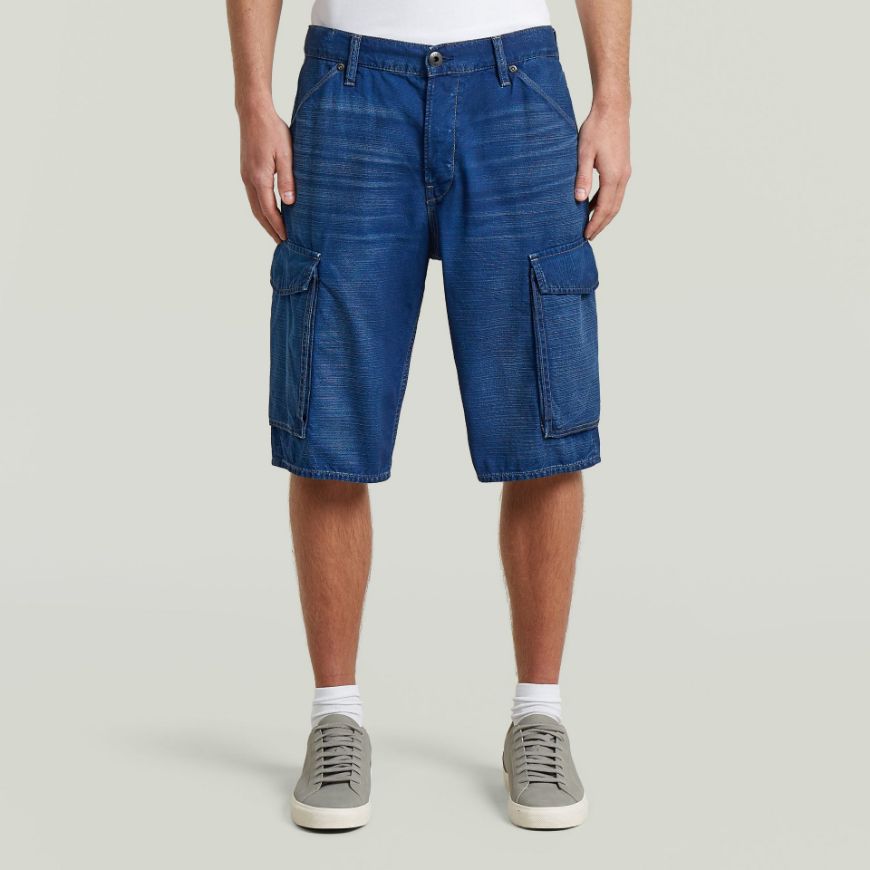 Picture of G-STAR MEN'S DEEGGIE CARGO SHORTS IN ANTIQUE INDIGO GD