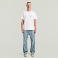 Picture of G-STAR MEN'S APPLIQUE GR T-SHIRT IN WHITE 4