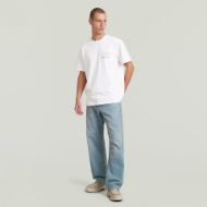 Picture of G-STAR MEN'S APPLIQUE GR T-SHIRT IN WHITE 5
