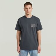 Picture of G-STAR MEN'S APPLIQUE GR T-SHIRT IN PETROL 1