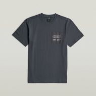 Picture of G-STAR MEN'S APPLIQUE GR T-SHIRT IN PETROL 6