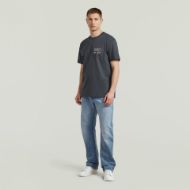 Picture of G-STAR MEN'S APPLIQUE GR T-SHIRT IN PETROL 5