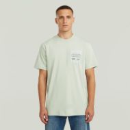 Picture of G-STAR MEN'S APPLIQUE GR T-SHIRT IN PALE GREEN 1