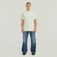 Picture of G-STAR MEN'S APPLIQUE GR T-SHIRT IN PALE GREEN 4
