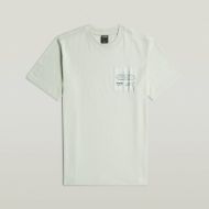 Picture of G-STAR MEN'S APPLIQUE GR T-SHIRT IN PALE GREEN 6