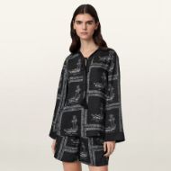 Picture of ALLSAINTS WOMEN'S LETTIE SHIRT WAIMEA BLACK 1
