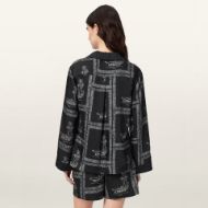 Picture of ALLSAINTS WOMEN'S LETTIE SHIRT WAIMEA BLACK 2