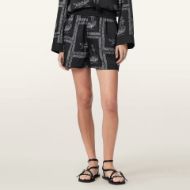 Picture of ALLSAINTS WOMEN'S LETTIE SHORTS WAIMEA BLACK 1