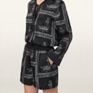 Picture of ALLSAINTS WOMEN'S LETTIE SHORTS WAIMEA BLACK 3
