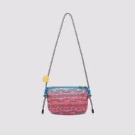 Picture of FLOWER MOUNTAIN WOMEN'S POCKET BAG - CANVAS ORANGE EMBROIDERY CROSS BODY BAG - ORANGE-LIGHT BLUE 5