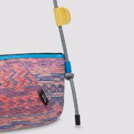 Picture of FLOWER MOUNTAIN WOMEN'S POCKET BAG - CANVAS ORANGE EMBROIDERY CROSS BODY BAG - ORANGE-LIGHT BLUE 3