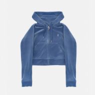 Снимка на JUICY COUTURE ДАМСКИ СУИТШЪРТ MADISON OUTLINE HOODIE GREY/BLUE 1