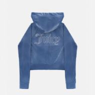 Снимка на JUICY COUTURE ДАМСКИ СУИТШЪРТ MADISON OUTLINE HOODIE GREY/BLUE 2