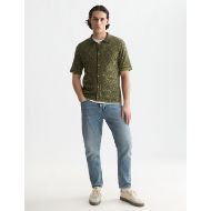 Снимка на SCOTCH&SODA МЪЖКИ ПУЛОВЕР JACQUARD KNITTED SHORT-SLEEVED SHIRT - TILES FLOWER OLIVE NIGHT 7