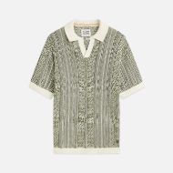 Снимка на SCOTCH&SODA МЪЖКИ ПУЛОВЕР MULTI STITCH EXTRA DROPPED SHOULDER POLO - EGGNOG MELANGE 1