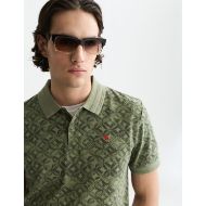 Снимка на SCOTCH&SODA МЪЖКА БЛУЗА PRINTED OVER-DYE REGULAR FIT POLO - TILES FLOWER OLIVE NIGHT 6