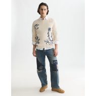 Снимка на SCOTCH&SODA МЪЖКИ ПУЛОВЕР DELFTS BLAUW EMBROIDERED RELAXED FIT - EGGNOG 7