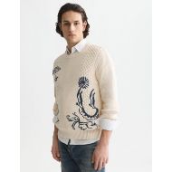 Снимка на SCOTCH&SODA МЪЖКИ ПУЛОВЕР DELFTS BLAUW EMBROIDERED RELAXED FIT - EGGNOG 4