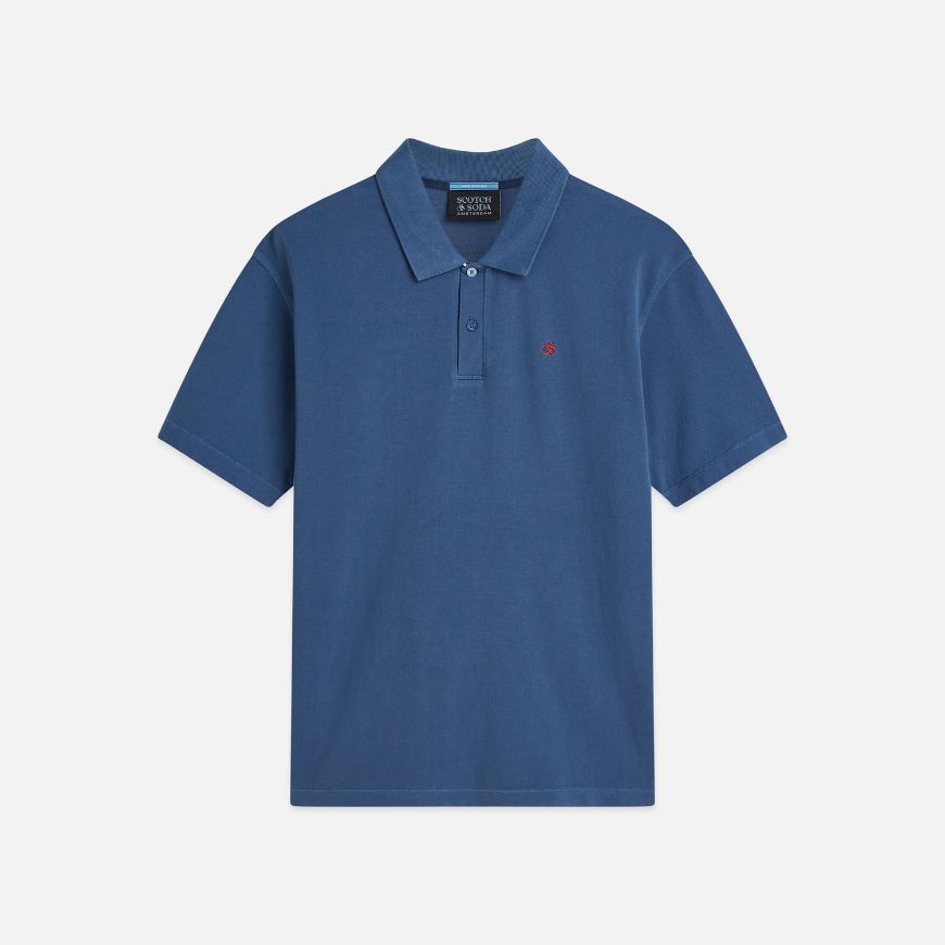 Снимка на SCOTCH&SODA МЪЖКА БЛУЗА PIQUE GARMENT DYED RELAXED FIT POLO - ENSIGN BLUE