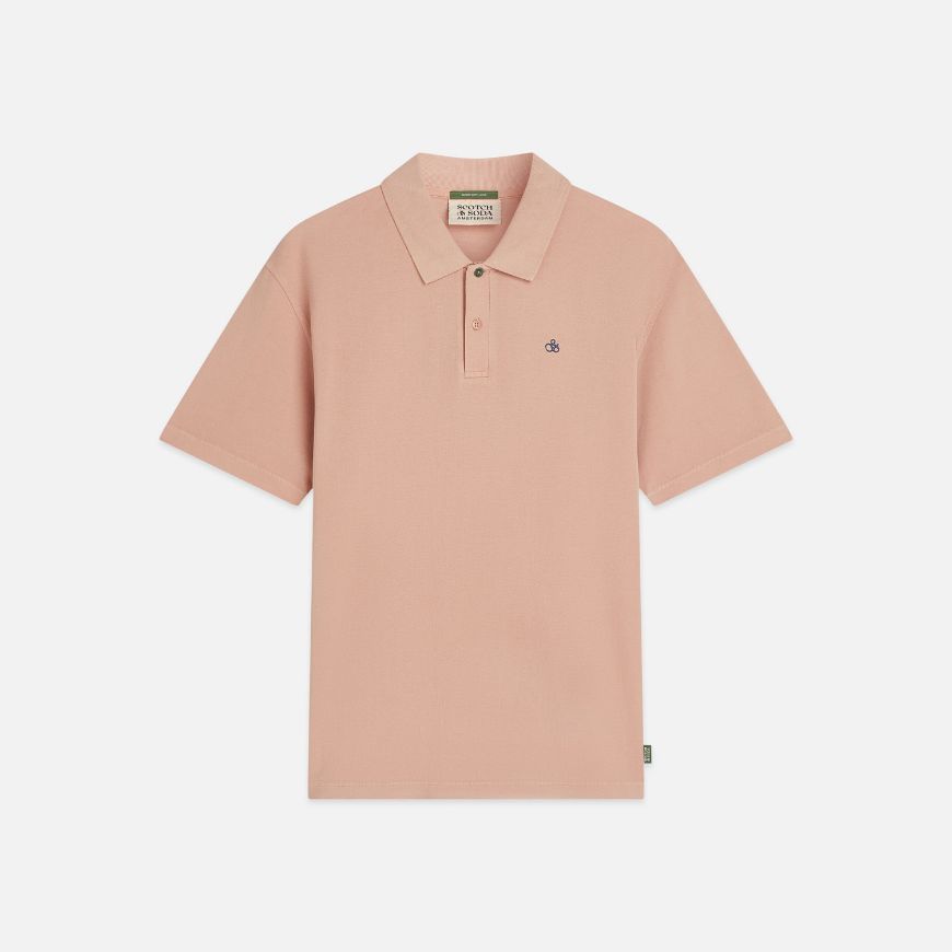 Снимка на SCOTCH&SODA МЪЖКА БЛУЗА PIQUE GARMENT DYED RELAXED FIT POLO - MISTY ROSE