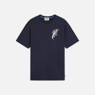 Снимка на SCOTCH&SODA МЪЖКА БЛУЗА DELFTS BLAUW FRONT AND BACK ARTWORK RELAXED FIT - SKY CAPTAIN 1