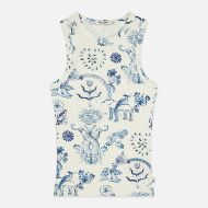 Снимка на SCOTCH&SODA ДАМСКА БЛУЗА PRINTED RIB RACER TANK - DELFT TILES BLUE 1