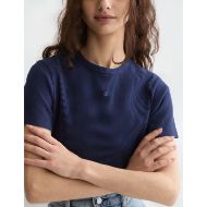 Снимка на SCOTCH&SODA ДАМСКА БЛУЗА RIB REGULAR FIT - PEACOAT 6
