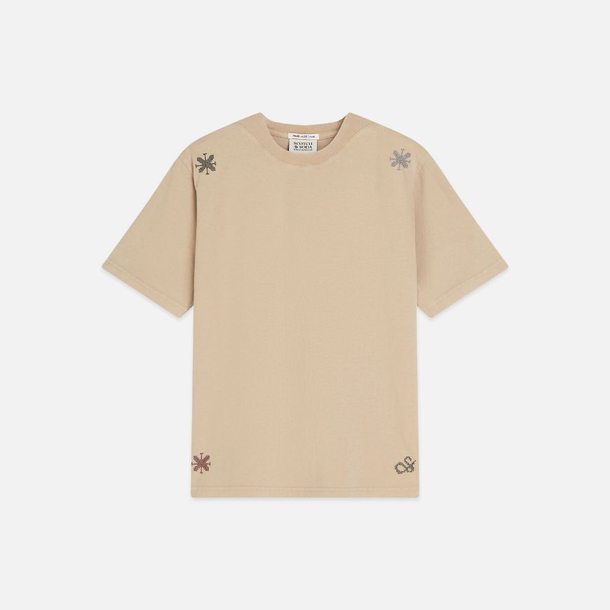 Снимка на SCOTCH&SODA ДАМСКА БЛУЗА WASHED LOOSE FIT WITH EMBROIDERY - DOESKIN