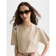 Снимка на SCOTCH&SODA ДАМСКА БЛУЗА WASHED LOOSE FIT WITH EMBROIDERY - DOESKIN 6