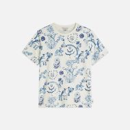 Снимка на SCOTCH&SODA ДАМСКА БЛУЗА PRINTED REGULAR FIT - DELFT TILES BLUE 1