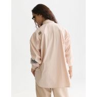 Снимка на SCOTCH&SODA ДАМСКА РИЗА STRIPED EMBROIDERED OVERSIZED FIT - ROSE DUST STRIPE 5