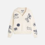 Снимка на SCOTCH&SODA ДАМСКИ ПУЛОВЕР EMBROIDERED OVERSIZED FIT - EGGNOG 1