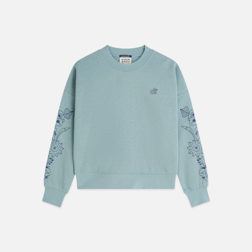 Снимка на SCOTCH&SODA ДАМСКИ СУИТШЪРТ EMBROIDERED RELAXED FIT - ARONA