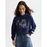 Снимка на SCOTCH&SODA ДАМСКИ СУИТШЪРТ EMBROIDERED DETAIL RELAXED FIT HOODIE - PEACOAT 4