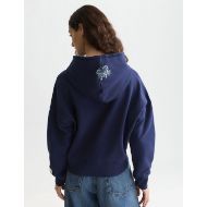 Снимка на SCOTCH&SODA ДАМСКИ СУИТШЪРТ EMBROIDERED DETAIL RELAXED FIT HOODIE - PEACOAT 5