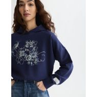 Снимка на SCOTCH&SODA ДАМСКИ СУИТШЪРТ EMBROIDERED DETAIL RELAXED FIT HOODIE - PEACOAT 6
