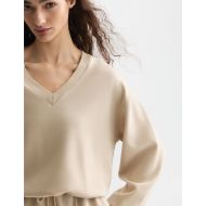 Снимка на SCOTCH&SODA ДАМСКИ СУИТШЪРТ MODAL V-NECK - DOESKIN 6