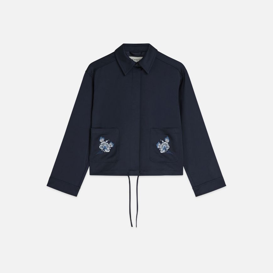 Снимка на SCOTCH&SODA ДАМСКО ЯКЕ EMBROIDERED SATIN - PEACOAT
