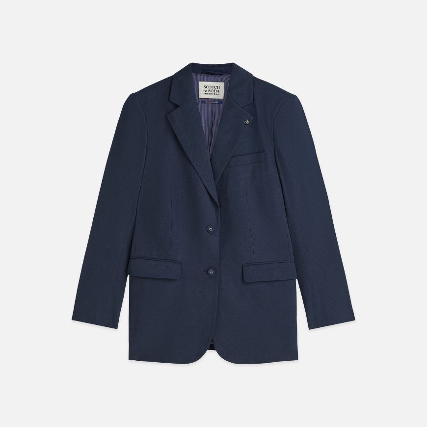 Снимка на SCOTCH&SODA ДАМСКО САКО GABARDINE RELAXED SINGLE BREASTED - PEACOAT
