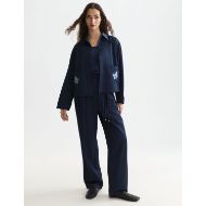Снимка на SCOTCH&SODA ДАМСКИ ПАНТАЛОН FAYE - HIGH-RISE TAPERED LEG SATIN CARGO - PEACOAT 7