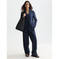 Снимка на SCOTCH&SODA ДАМСКИ ПАНТАЛОН QUINN - MID RISE WIDE LEG GABARDINE - PEACOAT 7
