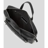 Снимка на KARL LAGERFELD МЪЖКА ЧАНТА ЗА ЛАПТОП MONOGRAM LEATHER BRIEFCASE BLACK 4
