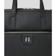Снимка на KARL LAGERFELD МЪЖКА ЧАНТА ЗА ЛАПТОП MONOGRAM LEATHER BRIEFCASE BLACK 3