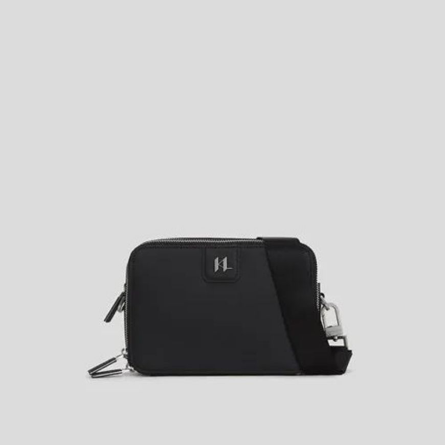 Снимка на KARL LAGERFELD МЪЖКА ЧАНТА MONOGRAM LEATHER CAMERA BLACK