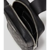 Снимка на KARL LAGERFELD МЪЖКА ЧАНТА LOOM LEATHER SMALL SLINGBAG BLACK 4