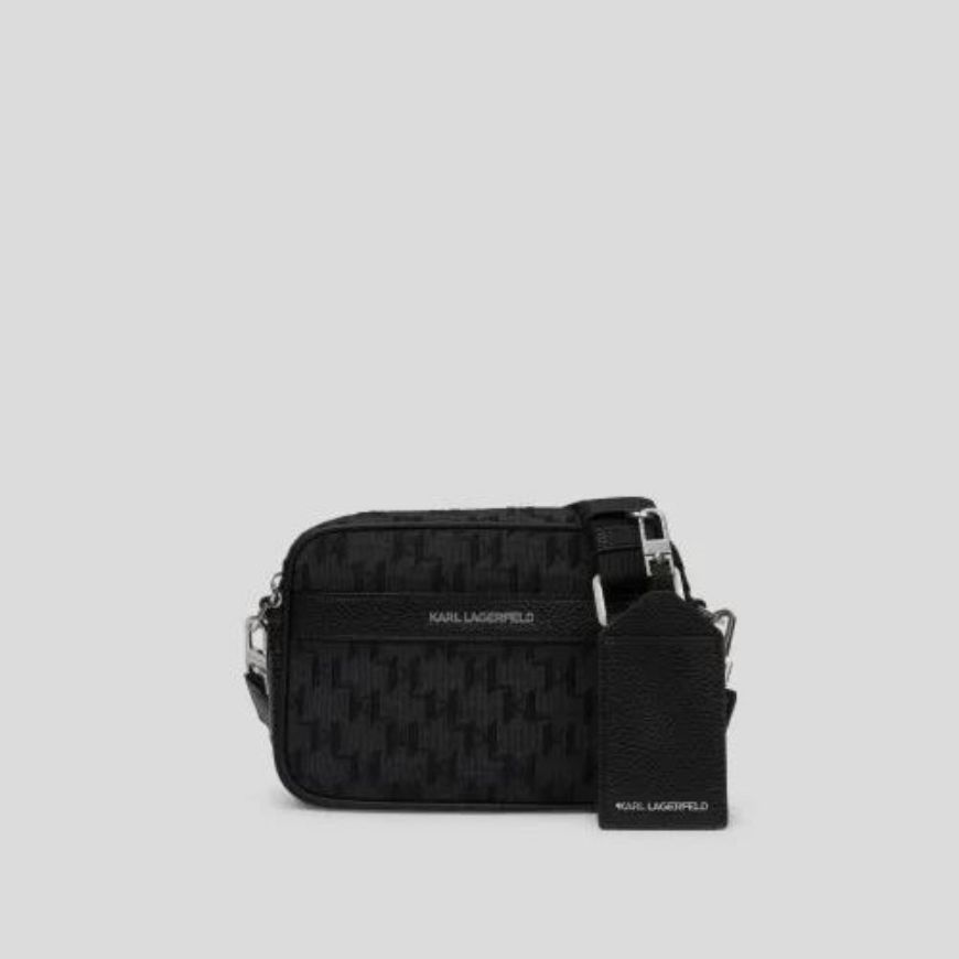 Снимка на KARL LAGERFELD МЪЖКА ЧАНТА MONOGRAM JACQUARD CAMERA BLACK