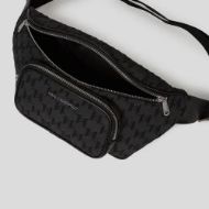Снимка на KARL LAGERFELD МЪЖКА ЧАНТА MONOGRAM JACQUARD BUMBAG BLACK 4