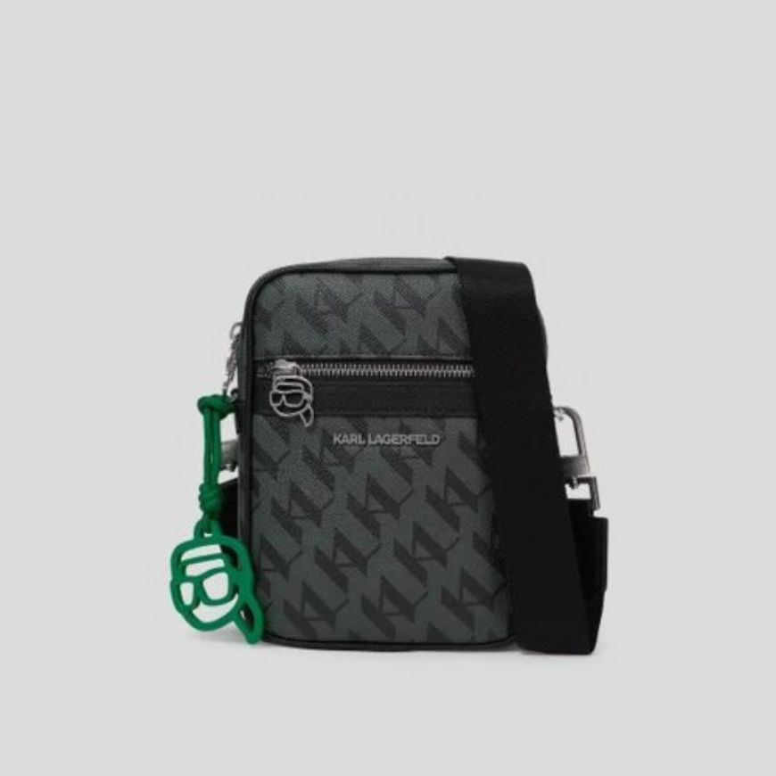 Снимка на KARL LAGERFELD МЪЖКА ЧАНТА IKON MONOGRAM N/S CROSSBODY BLACK